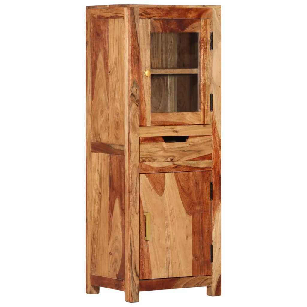 Berkfield Highboard 40x34x110 cm Solid Wood Acacia