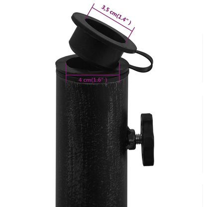 Berkfield Umbrella Base Black 48x48x33 cm Cast Iron
