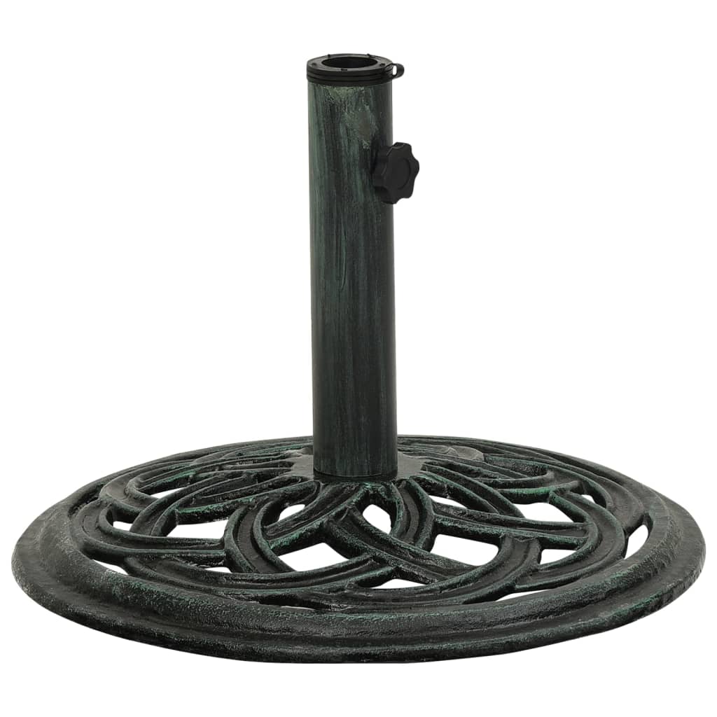 Berkfield Umbrella Base Green 44x44x31 cm Cast Iron