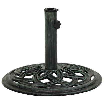 Berkfield Umbrella Base Green 44x44x31 cm Cast Iron