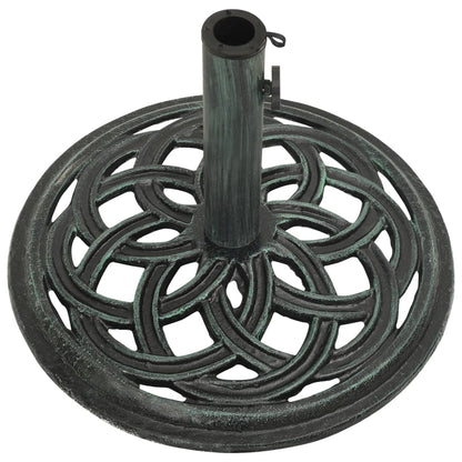 Berkfield Umbrella Base Green 44x44x31 cm Cast Iron