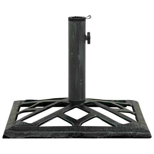 Berkfield Umbrella Base Green 44x44x31 cm Cast Iron