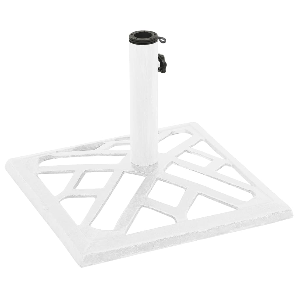 Berkfield Umbrella Base White 44x44x31 cm Cast Iron