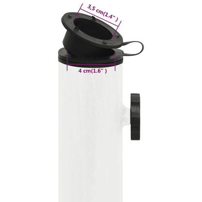 Berkfield Umbrella Base White 44x44x31 cm Cast Iron