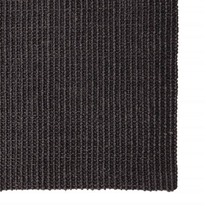 Berkfield Rug Natural Sisal 80x100 cm Black