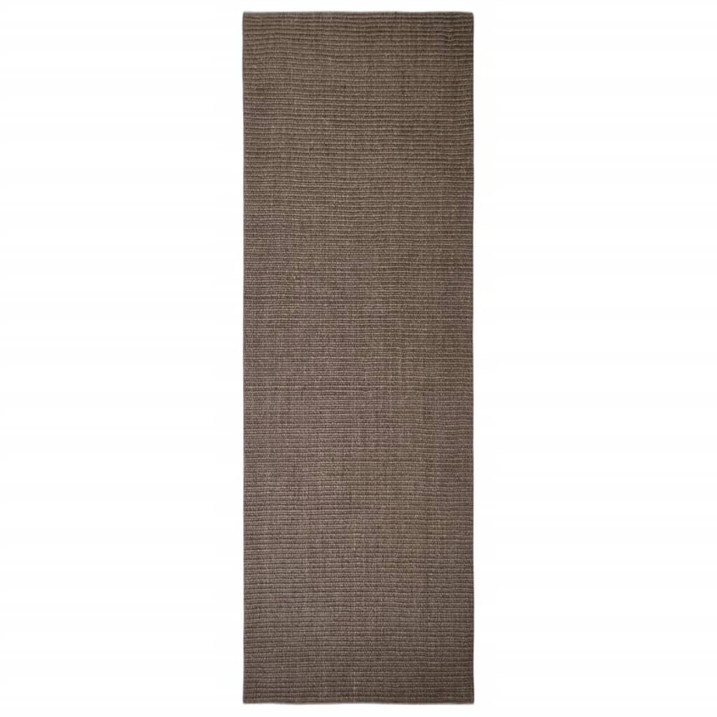 Berkfield Rug Natural Sisal 66x200 cm Brown