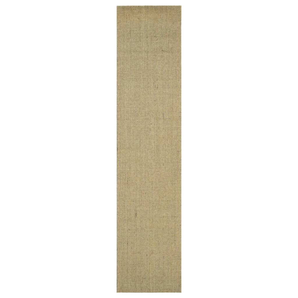 Berkfield Rug Natural Sisal 66x300 cm Taupe