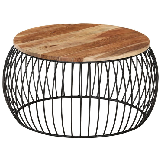 Berkfield Coffee Table �_�”�_68 cm Solid Acacia Wood