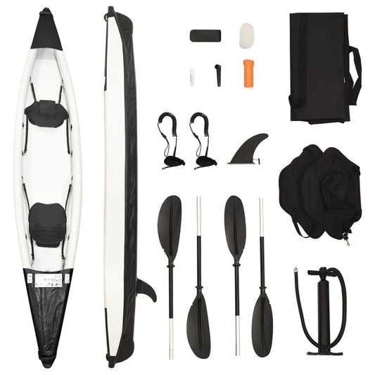 Berkfield Inflatable Kayak Black 424x81x31 cm Polyester