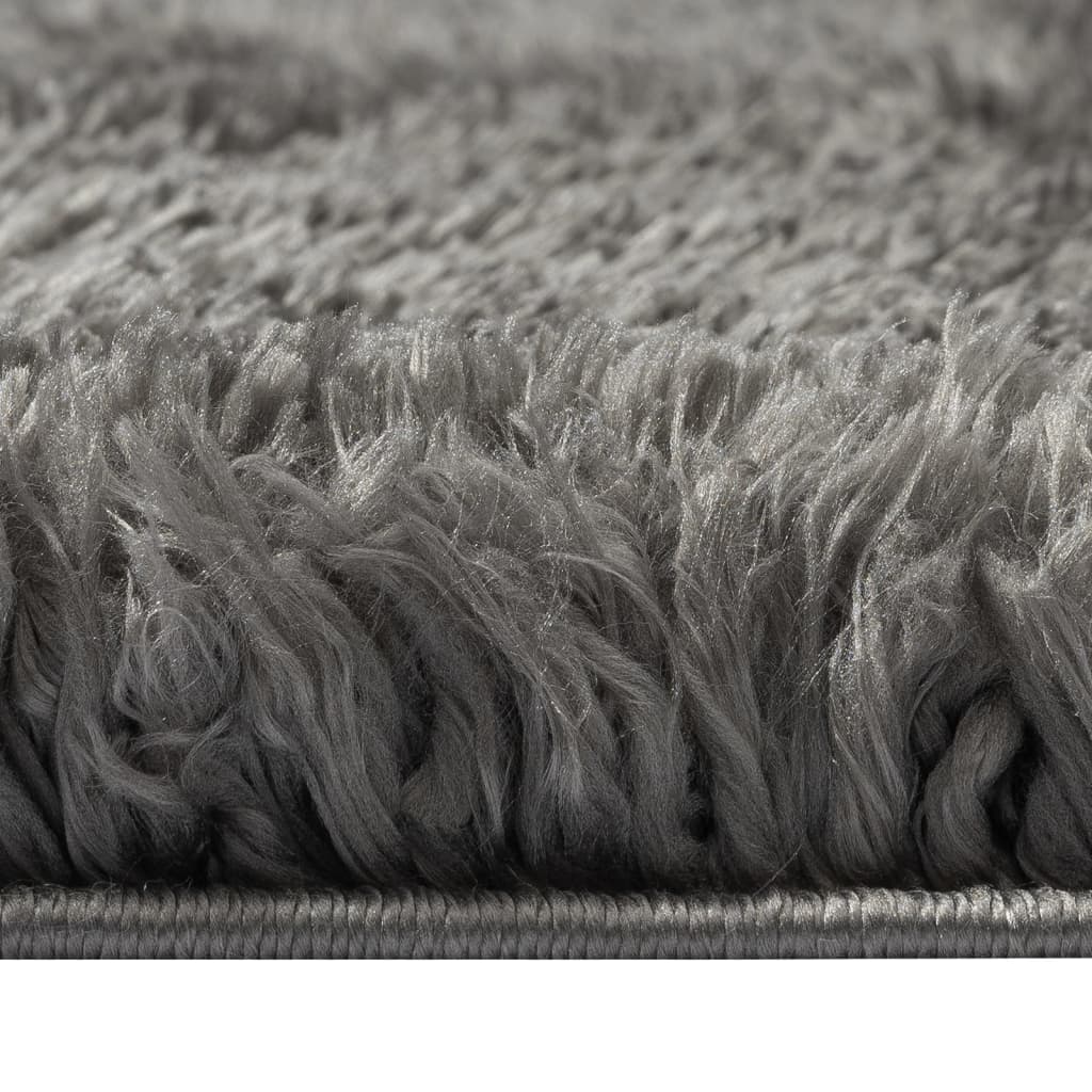 Berkfield High Pile Shaggy Rug Anthracite 100x200 cm 50 mm