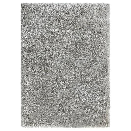 Berkfield High Pile Shaggy Rug Grey 120x170 cm 50 mm