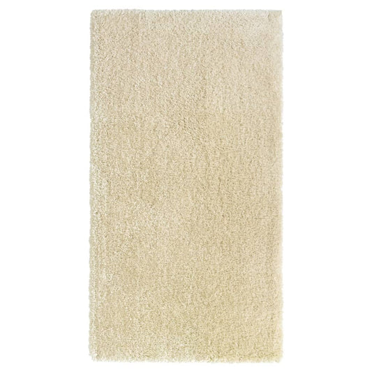 Berkfield High Pile Shaggy Rug Beige 80x150 cm 50 mm