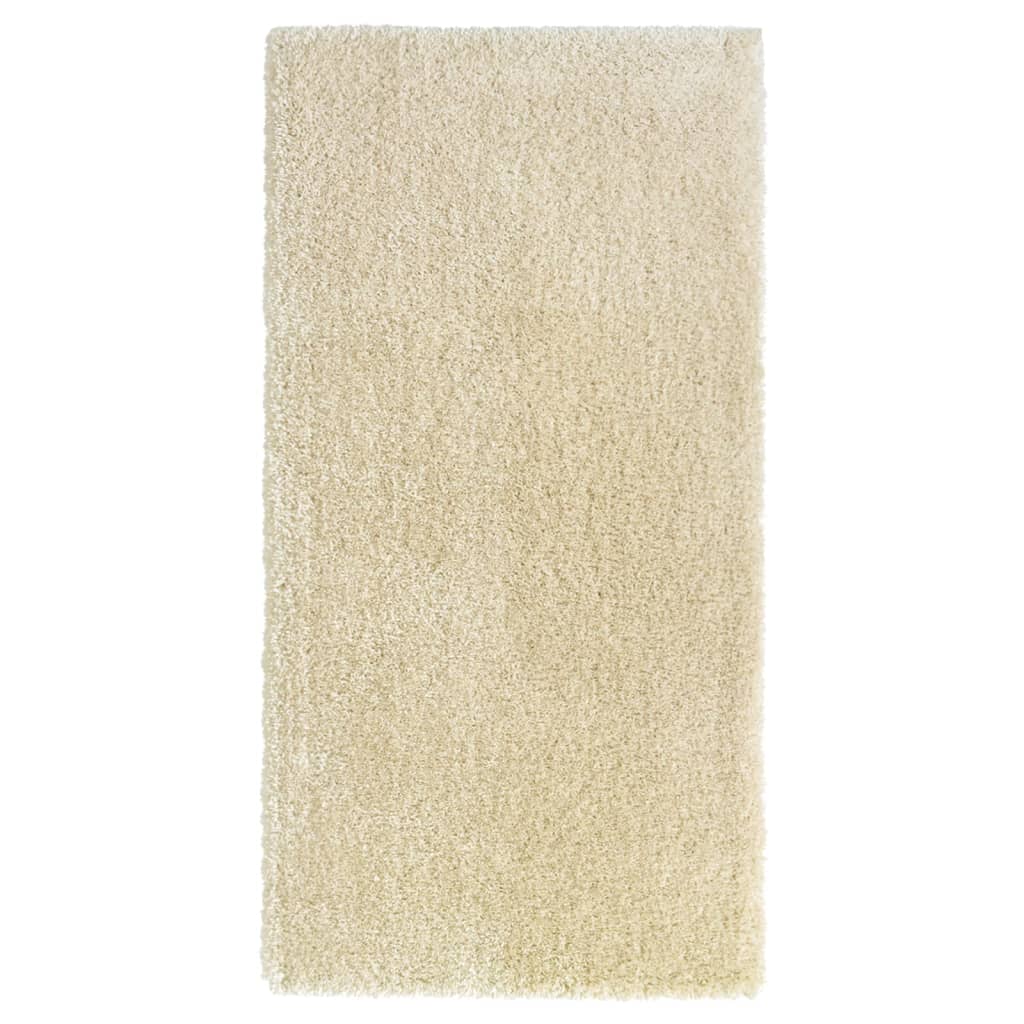 Berkfield High Pile Shaggy Rug Beige 100x200 cm 50 mm