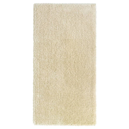 Berkfield High Pile Shaggy Rug Beige 100x200 cm 50 mm