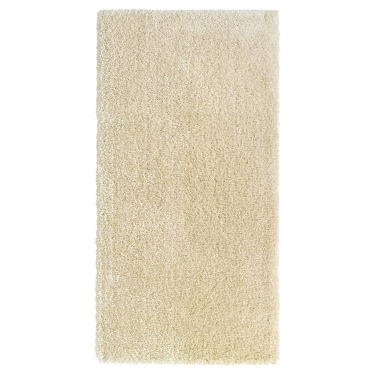 Berkfield High Pile Shaggy Rug Beige 100x200 cm 50 mm