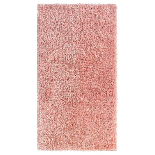 Berkfield High Pile Shaggy Rug Pink 80x150 cm 50 mm