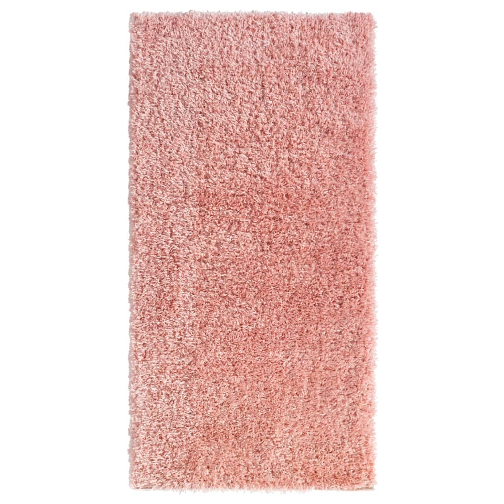 Berkfield High Pile Shaggy Rug Pink 100x200 cm 50 mm