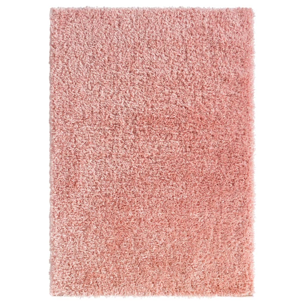 Berkfield High Pile Shaggy Rug Pink 120x170 cm 50 mm