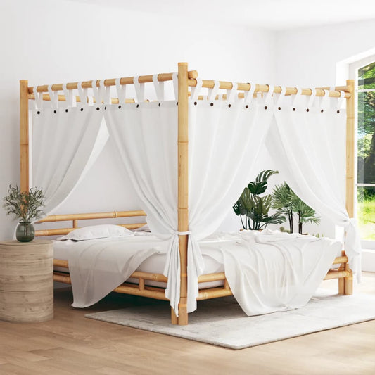 Berkfield Canopy Bed 200x200 cm Bamboo