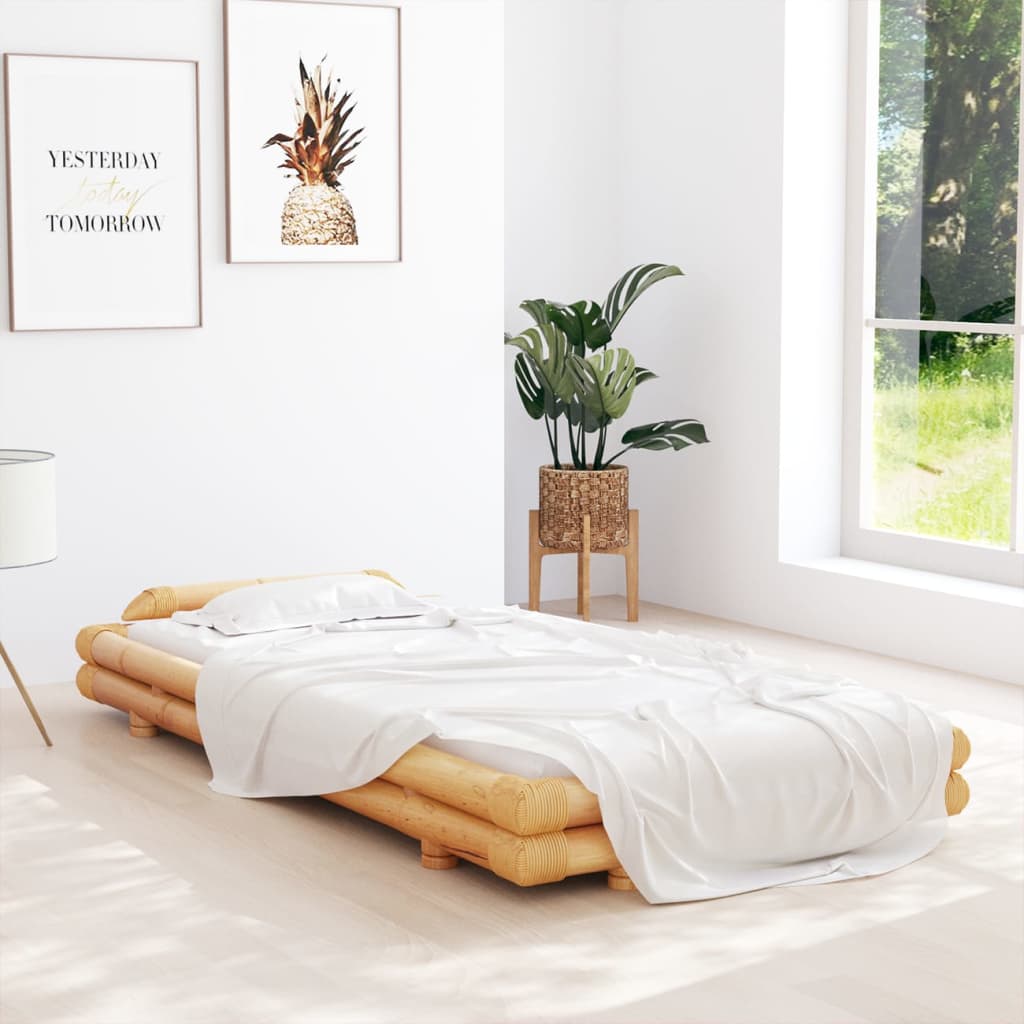 Berkfield Bed Frame Bamboo 90x200 cm