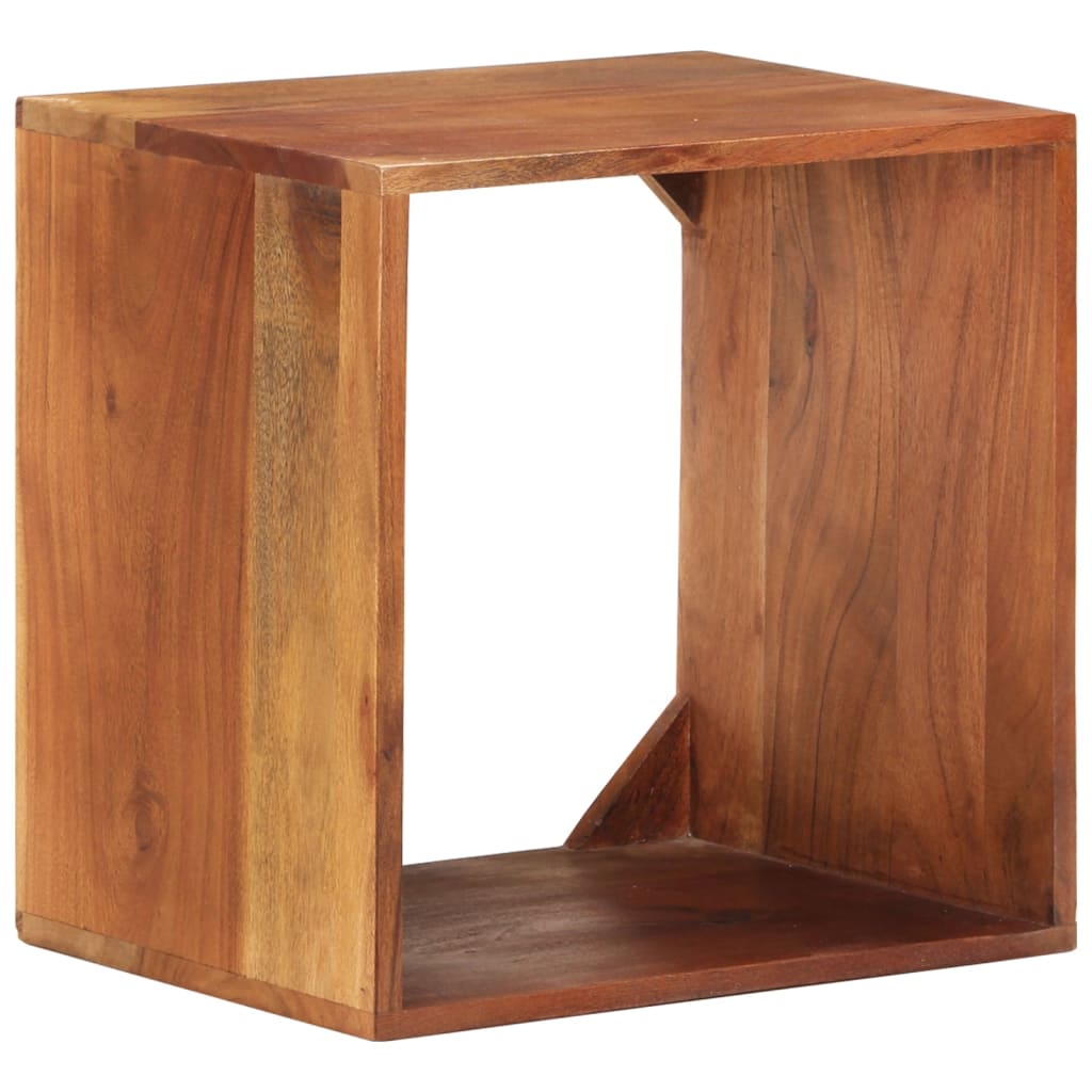 Berkfield Wall Shelf 40x30x40 cm Solid Acacia Wood