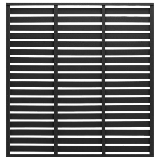 Berkfield Fence Panel WPC 180x180 cm Black