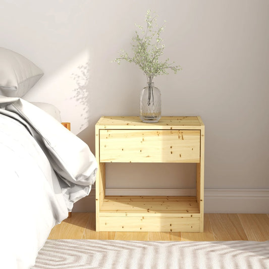 Berkfield Bedside Cabinet 40x31x40 cm Solid Firwood
