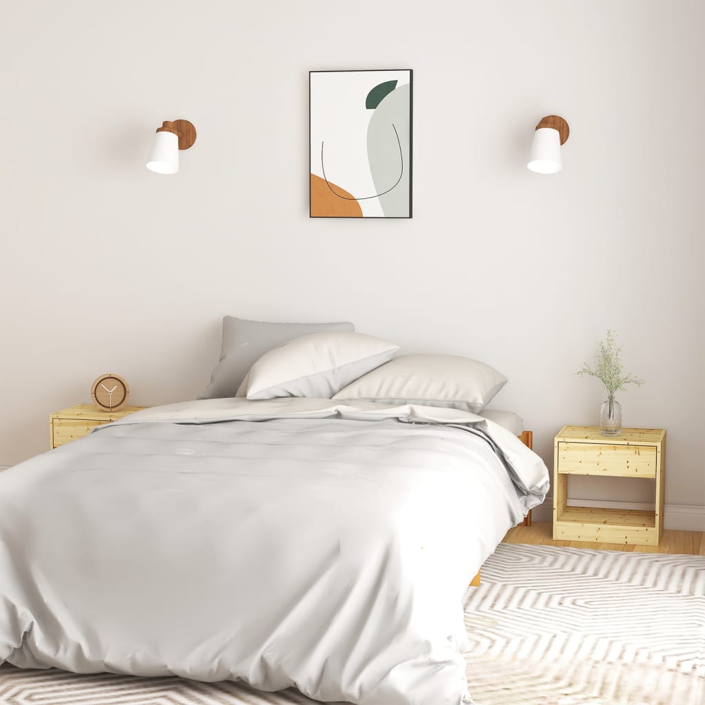 Berkfield Bedside Cabinets 2 pcs 40x31x40 cm Solid Firwood