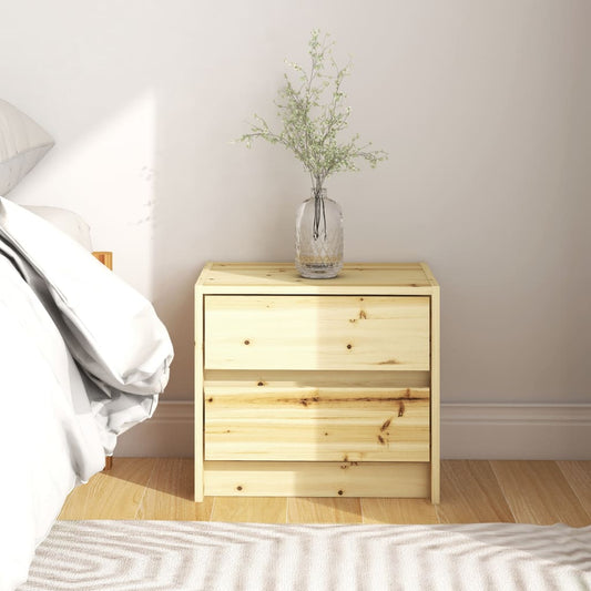 Berkfield Bedside Cabinet 40x30.5x35.5 cm Solid Firwood