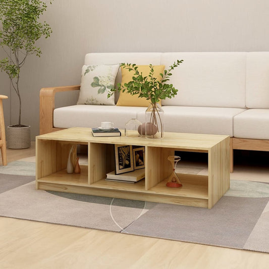 Berkfield Coffee Table 110x50x34 cm Solid Pinewood