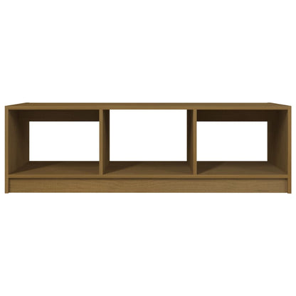 Berkfield Coffee Table Honey Brown 110x50x34 cm Solid Pinewood