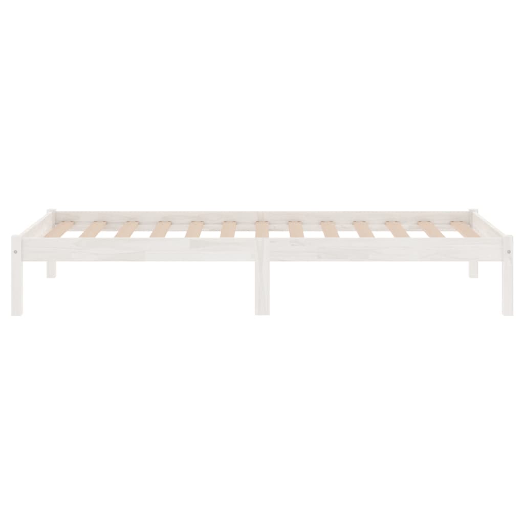Berkfield Bed Frame White Solid Wood 90x190 cm Single