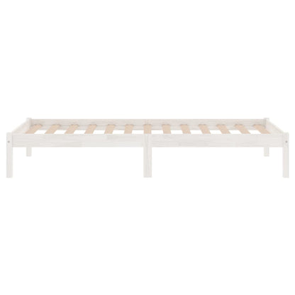 Berkfield Bed Frame White Solid Wood 90x190 cm Single