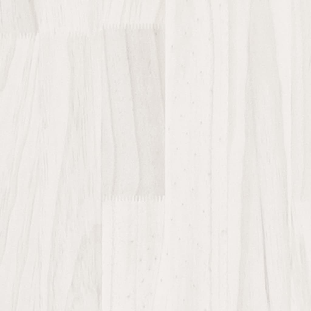 Berkfield Bed Frame White Solid Wood 120x190 cm Small Double