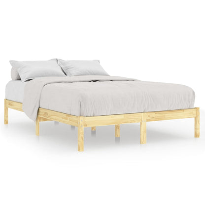 Berkfield Bed Frame Solid Wood Pine 140x190 cm