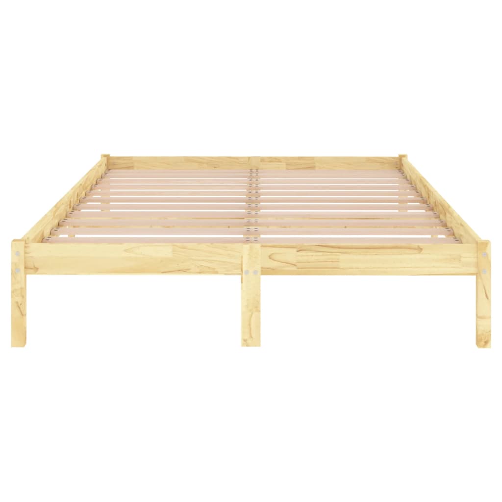 Berkfield Bed Frame Solid Wood Pine 140x190 cm