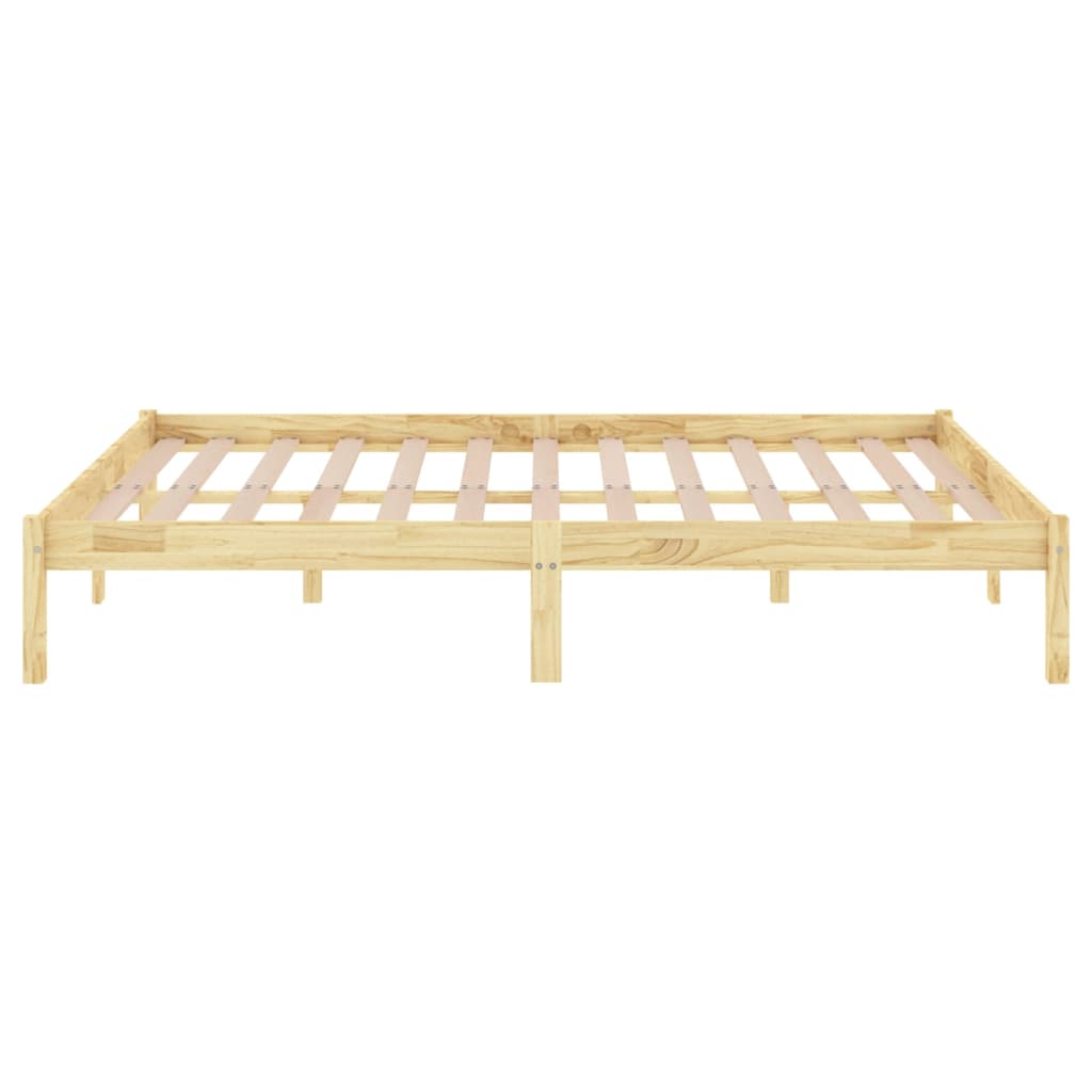 Berkfield Bed Frame Solid Wood Pine 140x190 cm