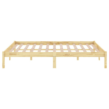 Berkfield Bed Frame Solid Wood Pine 140x190 cm