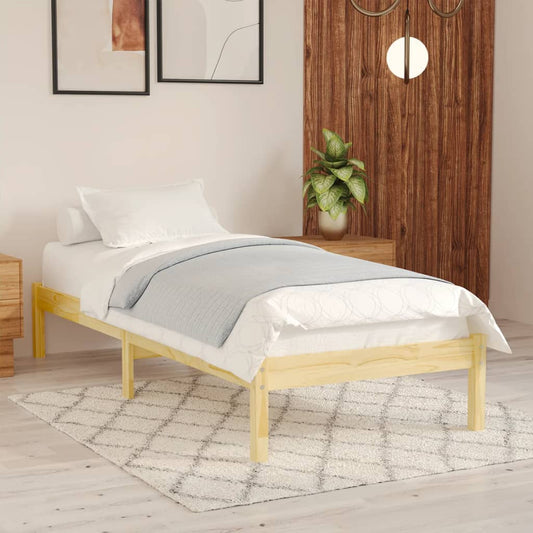 Berkfield Bed Frame Solid Wood Pine 90x200 cm
