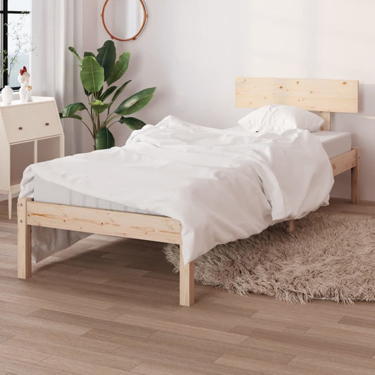 Berkfield Bed Frame Solid Wood Pine 90x200 cm