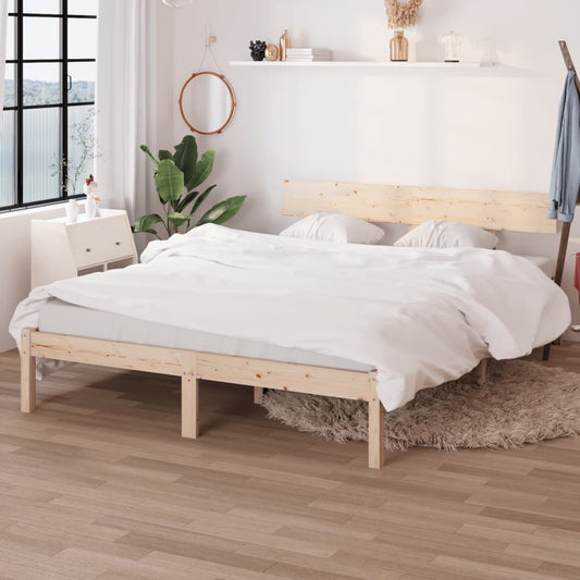 Berkfield Bed Frame Solid Wood Pine 160x200 cm