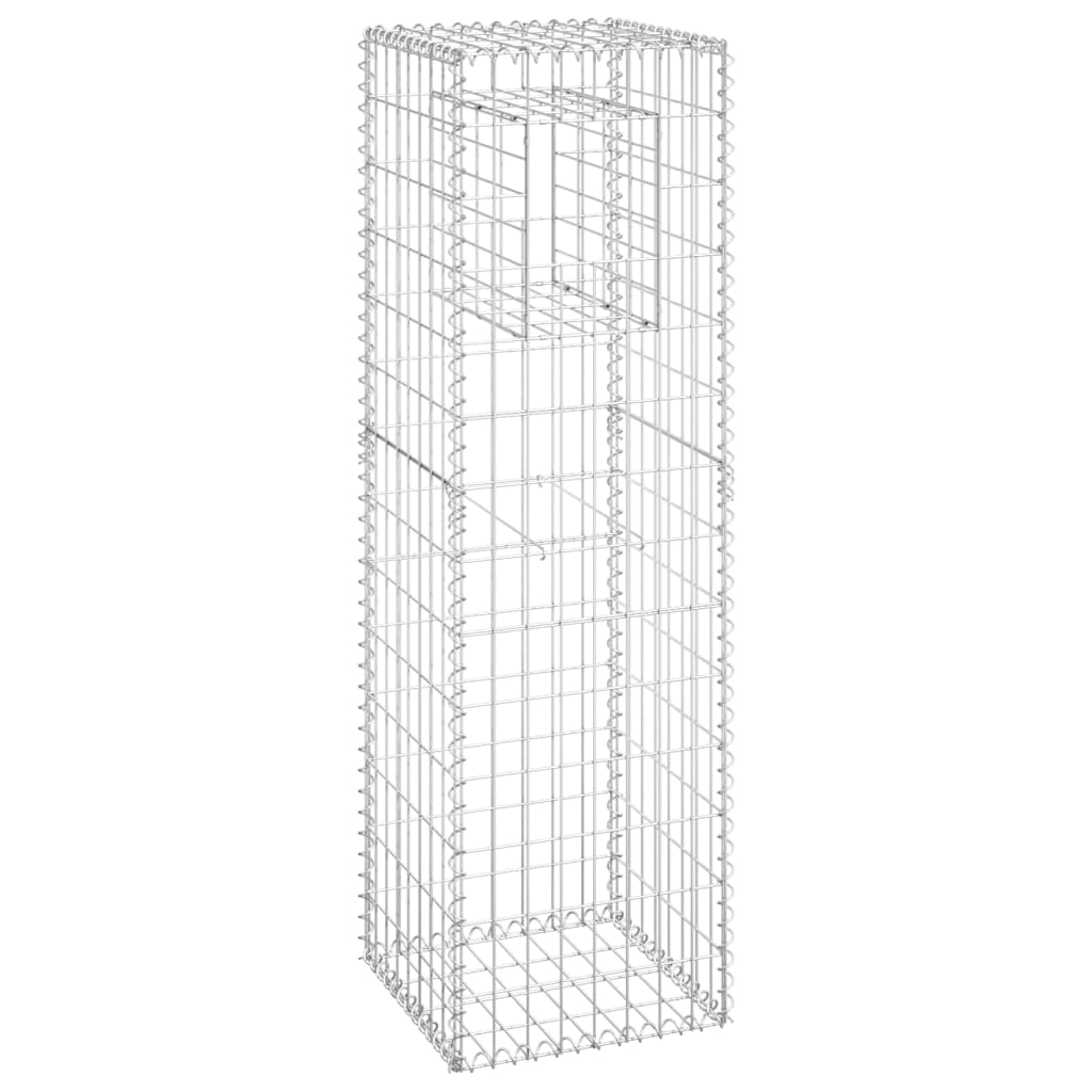 Berkfield Gabion Basket Posts 2 pcs 40x40x140 cm Iron