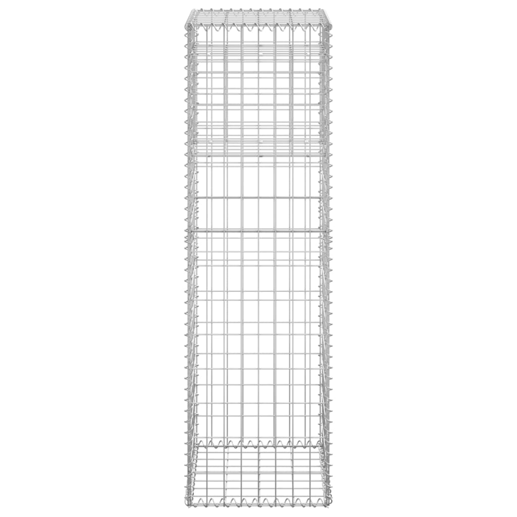 Berkfield Gabion Basket Posts 2 pcs 40x40x140 cm Iron