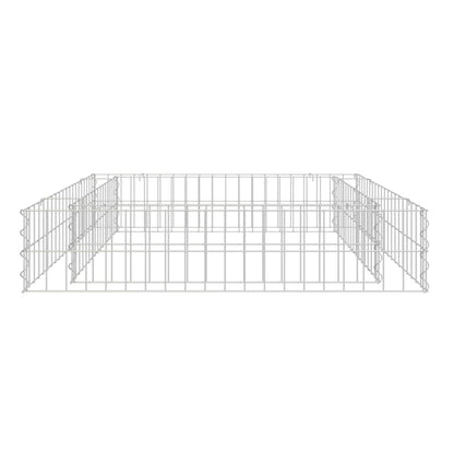 Berkfield Gabion Raised Bed Galvanised Steel 100x100x20 cm