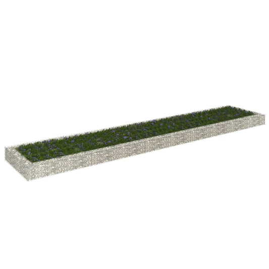 Berkfield Gabion Raised Bed Galvanised Steel 500x100x20 cm