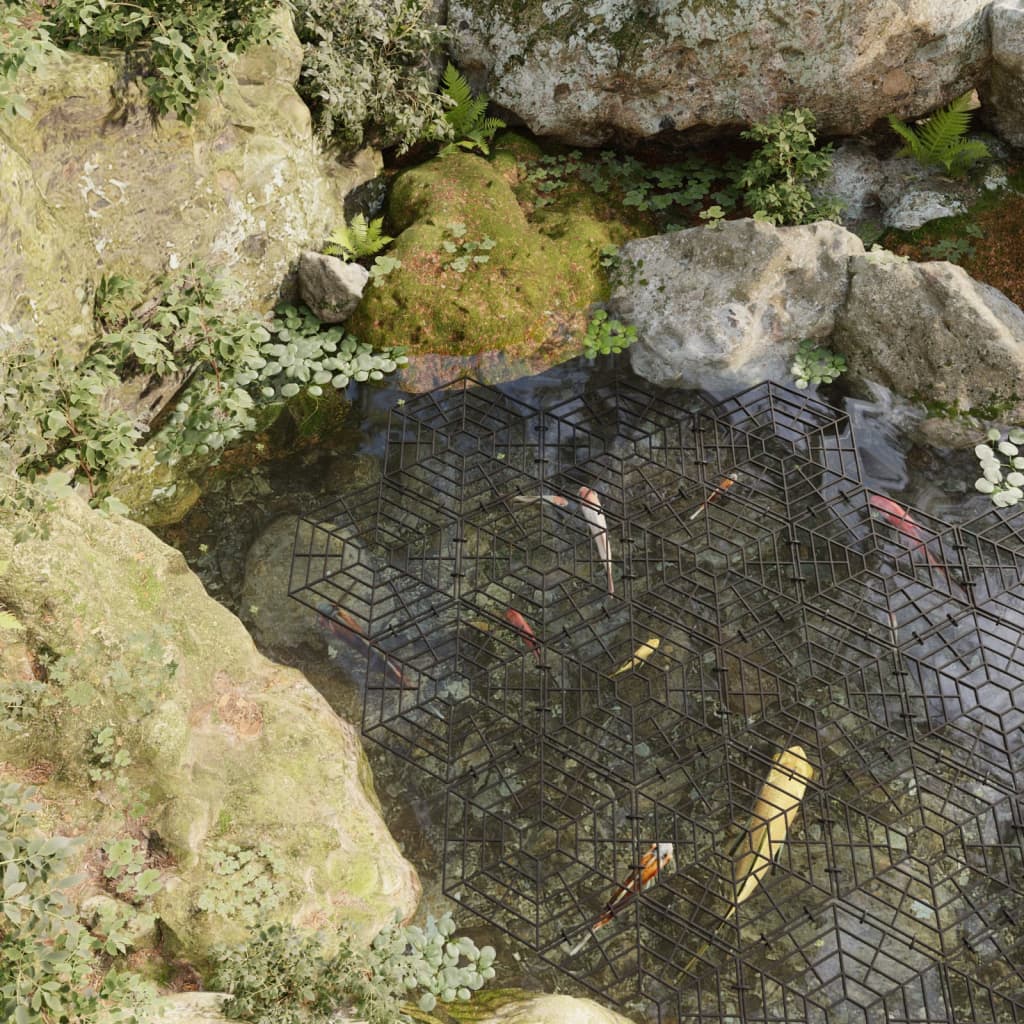 Berkfield Pond Protections 40pcs Black Polypropylene