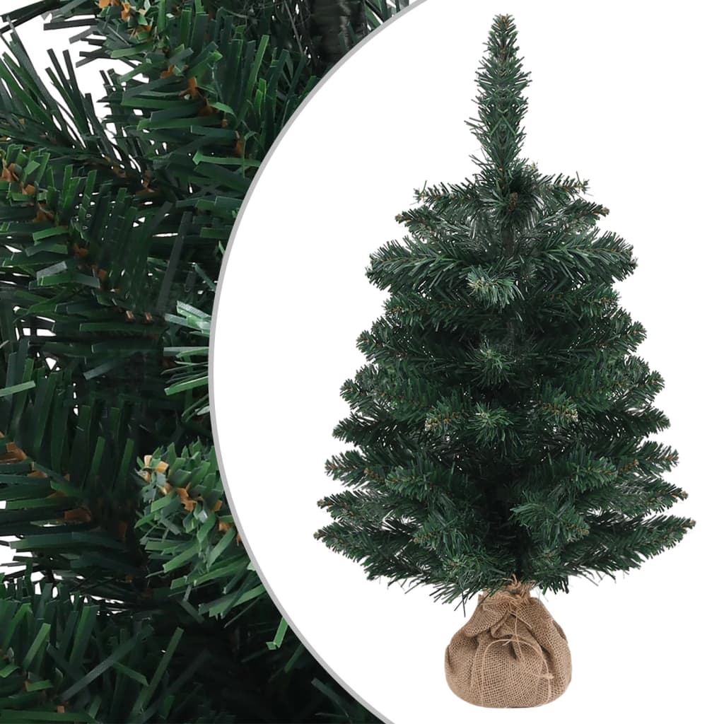 Berkfield Artificial Christmas Tree with Stand Green 60 cm PVC