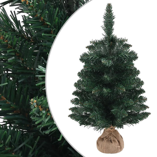 Berkfield Artificial Christmas Tree with Stand Green 60 cm PVC
