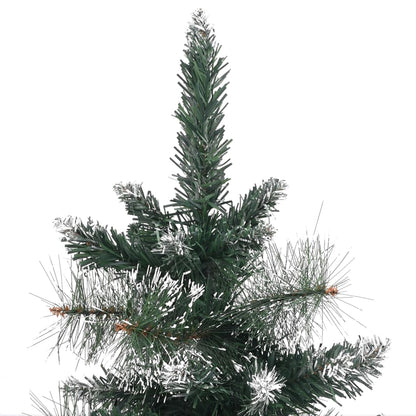 Berkfield Artificial Christmas Tree with Stand Green and White 60 cm PVC