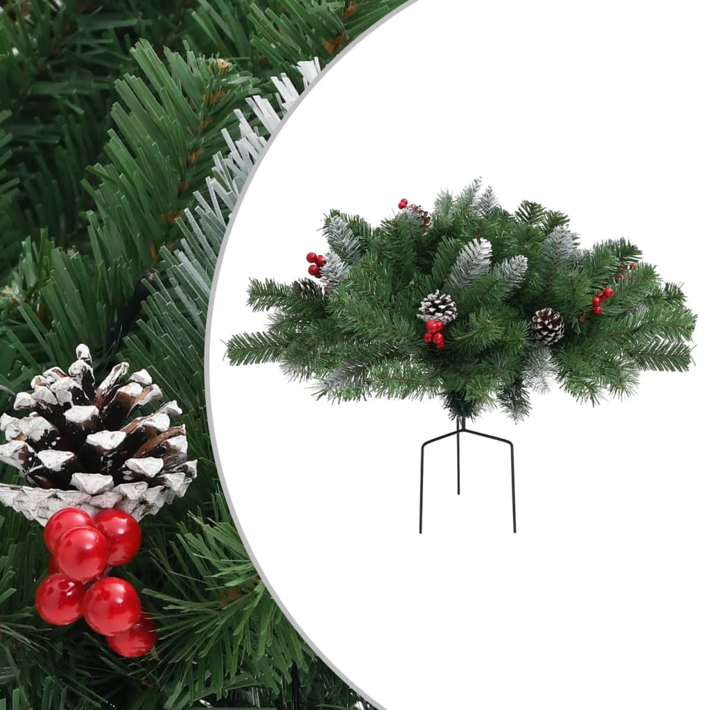 Berkfield Artificial Pathway Christmas Tree with Green 40 cm PVC